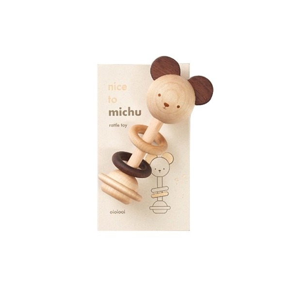 &#039;nice to michu&#039; Rattle toy