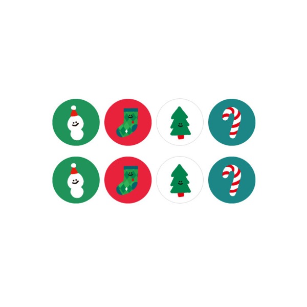 Christmas Dot Sticker