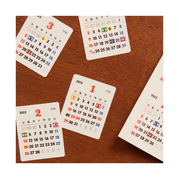 2023 Mini Calendar Sticker