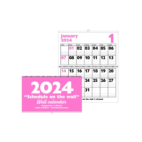 Schedule on the Wall Calendar 2024